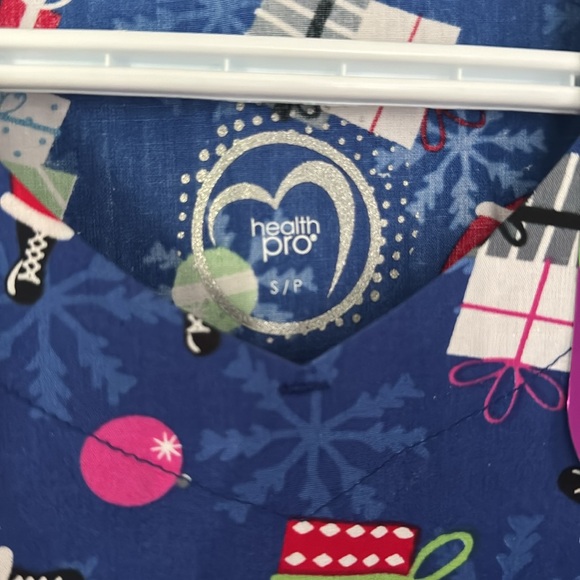 Christmas Scrub Top - Picture 3 of 3